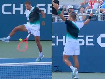 Cobolli show, il colpo del torneo agli US Open Cobolli show, il colpo del torneo agli US Open