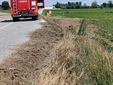 Il camion fuori strada  tra Pancalieri e Vigone