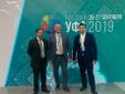 Da sinistra la delegazione italiana con Dmitry Khapaev, Massimiliano Panero e Konstantin Kanunnikov