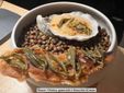 Ostrica, guanciale e finocchio di mare