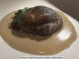 Mochi di capasanta, funghi e whisky torbato