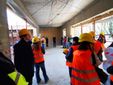 Sopralluogo al cantiere di via Giuria