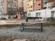 Il cantiere dei nuovi giardini di via Saint Bon