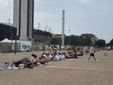 Già lunghe code per i fans in attesa del concerto di questa sera di Marracash