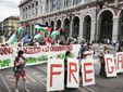 Corteo per Gaza a Torino
