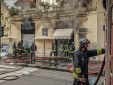 Incendio in una gelateria di via Principi d'Acaja