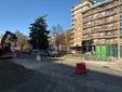 Lavori in corso in piazza Guala
