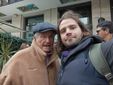 Lorenzo Gualassini con il regista Claude Lelouch