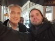 Lorenzo Gualassini con l'attore Dolph Lundgren