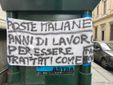 Protesta dei lavoratori Postalcoop