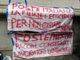 Protesta dei lavoratori Postalcoop