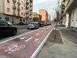 La nuova ciclabile di via Filadelfia La nuova ciclabile di via Filadelfia