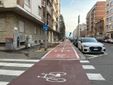 La nuova ciclabile di via Filadelfia La nuova ciclabile di via Filadelfia