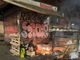 Stop agli incendi, transenne attorno all’ex edicola di Porta Palazzo