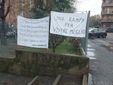 La manifestazione dei residenti