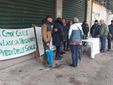 La manifestazione dei residenti
