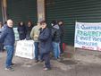 La manifestazione dei residenti
