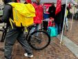 Anche a Torino la protesta dei rider per chiedere diritti e tutele