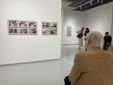Giorgio Griffa alla sua mostra Giorgio Griffa alla sua mostra
