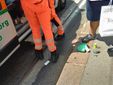 Scivolone sulle strisce pedonali in via Fabrizi Scivolone sulle strisce pedonali in via Fabrizi