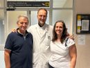 Il professor Renato Romagnoli e i genitori del ragazzo
