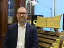 Mario Cappellin nel suo studio a Pinerolo