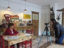 Le riprese di Sat2000 sulla locanda di Viola di Inverso Pinasca