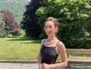 Laura Orsolini nel Parco comunale di Villa Widemann