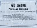 Il primo manifesto con una poesia di Eva Amore