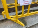 La scalinata di accesso a piazza Muston danneggiata dal pick-up