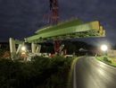 L'impalcato metallico parte del viadotto dell'Asti-Cuneo