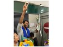 Ab Amajou all'arrivo a Malpensa Ab Amajou all'arrivo a Malpensa