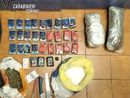 La droga sequestrata dai carabinieri