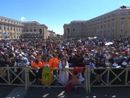 Un momento della cerimonia in piazza San Pietro