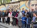 Inaugurato il murale dedicato al Beato Faà di Bruno