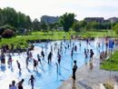 Ripartono i giochi d'acqua al parco Di Vittorio Ripartono i giochi d'acqua al parco Di Vittorio