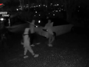 Uno dei fotogrammi che ha permesso di incastrare i responsabili