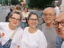 Alcuni dei partecipanti alla biciclettata di ieri sera Alcuni dei partecipanti alla biciclettata di ieri sera
