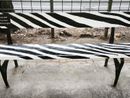 La panchina dipinta di bianconero