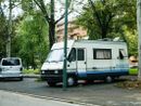 Un camper in corso Salvemini (foto d'archivio) Un camper in corso Salvemini (foto d'archivio)