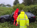 Auto fuori strada lungo la Torino-Aosta tra Ivrea e Quincinetto Auto fuori strada lungo la Torino-Aosta tra Ivrea e Quincinetto