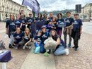 L'ultima raccolta in piazza Vittorio Veneto