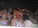 I prodotti alimentari trovati in un bidone I prodotti alimentari trovati in un bidone