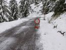 Strada chiusa per neve Strada chiusa per neve