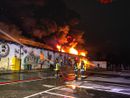 Le fiamme domate nella serata di ieri dai Vigili del fuoco Le fiamme domate nella serata di ieri dai Vigili del fuoco