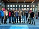 L'assessore Carretta e il presidente della 5 Correnti nella nuova Hitball Arena L'assessore Carretta e il presidente della 5 Correnti nella nuova Hitball Arena