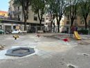 Il cantiere dell'area giochi Il cantiere dell'area giochi