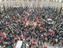 Partenza del corteo dalla piazza del Comune di Torino