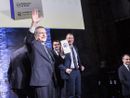 Mario Draghi premiato alle Ogr di Torino Mario Draghi premiato alle Ogr di Torino