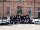 polizia municipale davanti al municipio